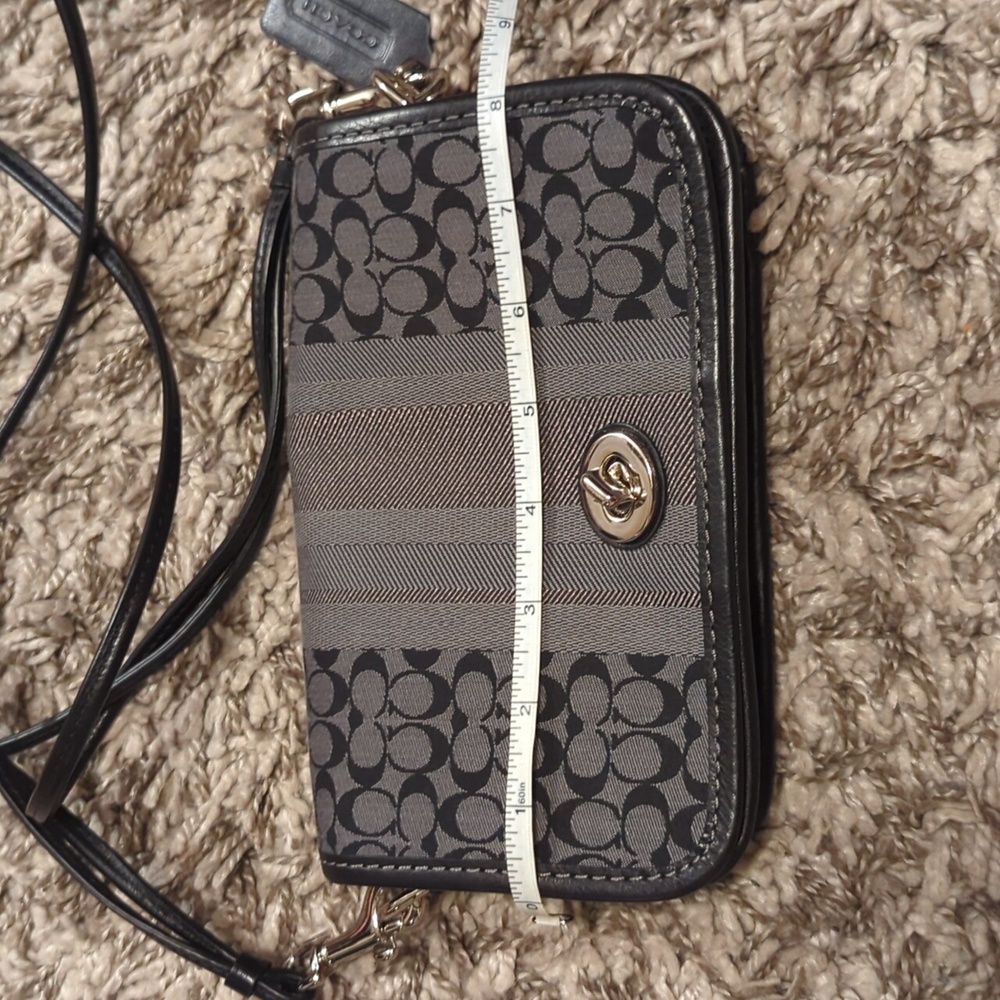 🖤 Coach Legacy Signature Striped Penny Crossbody Bag - Picture 14 of 16